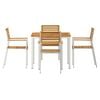 vidaXL Garden Dining Set 5 pcs Brown Solid Acacia Wood
