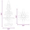 vidaXL Wooden Christmas Tree for Decoration 60 cm Solid Wood Pine