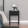 vidaXL Nightstand Black 38x35x54 cm Steel