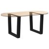 vidaXL Coffee Table Legs V-Shape 2 pcs Black 50x(42-43.3) cm Steel