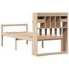 vidaXL Bookcase Bed without Mattress 75x190 cm Small Single Solid Wood Pine