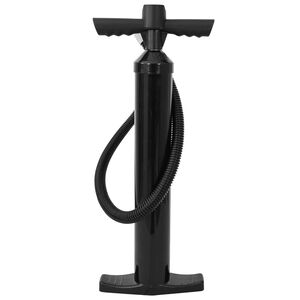 vidaXL SUP Hand Pump with Gauge Black 24 x 7.5 x 58 cm PP