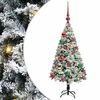 vidaXL Artificial Christmas Tree with 150 LEDs with Stand White 120 cm