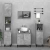 vidaXL 2 Piece Bathroom Furniture Set Concrete Grey Engineered Wood