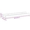 vidaXL Wall Shelves 4 pcs Black 40x9x3 cm
