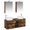 vidaXL Bathroom Furniture Set 5 pcs Smoked Oak