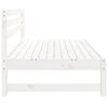 vidaXL Garden Middle Sofas 2 pcs White 120x80 cm Solid Wood Pine