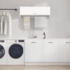 vidaXL Wardrobe White 100x32,5x35 cm Engineered Wood