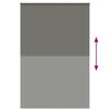 vidaXL Roller Blind Blackout Grey 155x230 cm Fabric Width 151.6 cm Polyester