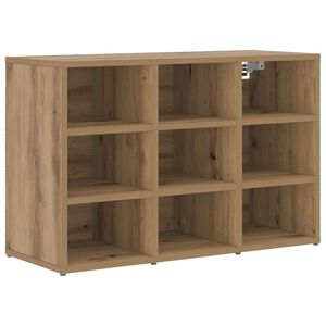 vidaXL Shoe Cabinet Artisan Oak 77.5 x 30 x 51 cm Engineered Wood