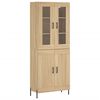 vidaXL Highboard Sonoma Oak 69.5x34x180 cm Engineered Wood