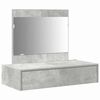 vidaXL Dressing Table with Drawer Grey 83 x 40 x 70 cm Engineered Wood