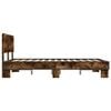 vidaXL Bed Frame without Mattress Smoked Oak 120x200 cm
