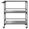 vidaXL Kitchen Trolley Grey Sonoma 100.5x50x105 cm Engineered Wood