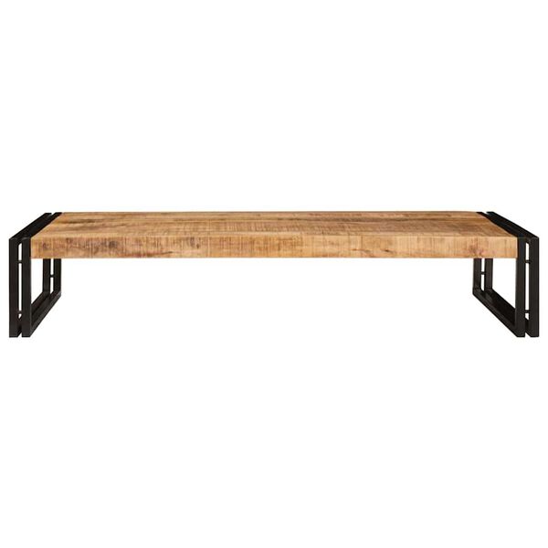 vidaXL Bathroom Shelf Brown 120 x 50 x 23 cm Soild Rough Mango Wood