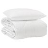 vidaXL All-Season Duvet with Pillow 2 pcs White Microfiber