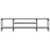 vidaXL TV Cabinet Grey Sonoma 161x35x45 cm Engineered Wood&Iron