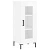vidaXL Highboard High Gloss White 34.5x34x180 cm Engineered Wood
