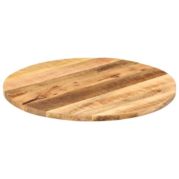 vidaXL Table Top &Oslash; 70x2.5 cm Round Solid Wood Rough Mango