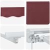 vidaXL Retractable Awning Burgundy 350 x 200 cm Polyester and Metal