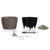 LECHUZA Hanging Planter NIDO Cottage 35 ALL-IN-ONE Sand Brown