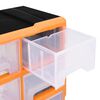 vidaXL Multi-drawer Organiser with 16 Middle Drawers 52x16x37 cm