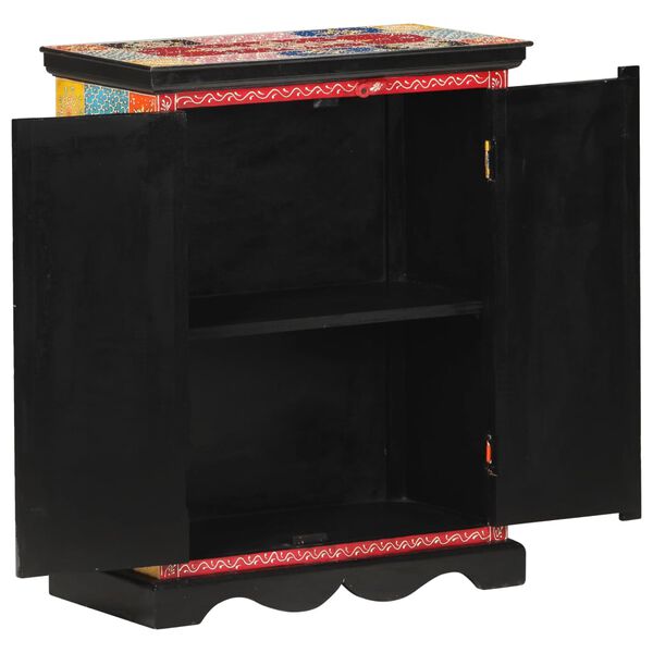 vidaXL Hand Painted Sideboard 60x30x75 cm Solid Mango Wood