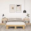 vidaXL Bed Frame without Mattress 120x200 cm Solid Wood Oak