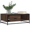 vidaXL Coffee Table Brown Oak 90x57x35 cm Engineered Wood and Metal