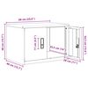 vidaXL Storage Cabinet White 60 x 40 x 40 cm Steel