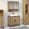 vidaXL Bathroom Sink Cabinet with Storage Artisan oak 65 x 33 x 60 cm