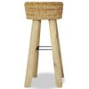 vidaXL Bar Stools 2 pcs Natural Rattan