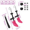 vidaXL Shoe Stretchers with Shoe Horn Pink EU 34-40 Plastic