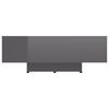 vidaXL Coffee Table High Gloss Grey 85x55x31 cm Engineered Wood