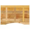 vidaXL Desk Top with Curve 80x60x2.5 cm Solid Wood Rough Mango
