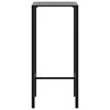 vidaXL 3 Piece Garden Bar Set Black Powder-coated Steel