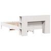 vidaXL Bookcase Bed without Mattress White 140x200 cm Solid Wood Pine