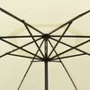 vidaXL Garden Parasol with LED Lights 400 cm Sand