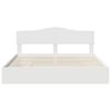 vidaXL Storage Bed with Headboard White 200 x 200 cm Engineered Wood