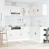 vidaXL 11 Piece Kitchen Cabinet Set Porto Gloss White Engineered Wood