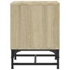 vidaXL Bedside Cabinet with Glass Door Sonoma Oak 35x37x50 cm