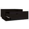 vidaXL Coffee Table Black 55x56x32 cm Solid Wood Pine