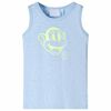 Kids'Tank Top Soft Blue Melange 92