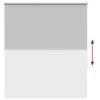 vidaXL Roller Blind Blackout Light Grey 120x150 cm Fabric Width 116.6 cm Polyester