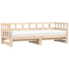 vidaXL Daybed with Trundle without Mattress 90x190 cm Single Solid Wood