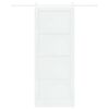 vidaXL Sliding Door White 93 x 232 cm Solid Pine Wood