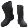 vidaXL Rain Boots Black Size 43 PVC