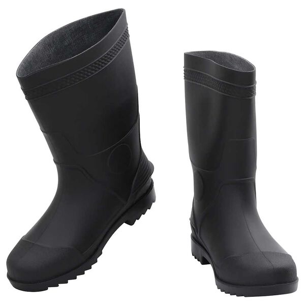 vidaXL Rain Boots Black Size 43 PVC