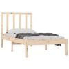 vidaXL Bed Frame without Mattress Solid Wood Pine 90x190 cm Single Single