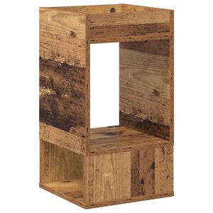 vidaXL End Table Old Wood 30 x 30 x 56 cm Engineered Wood